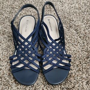 Naturalizer Women's Navy Strappy Sandals